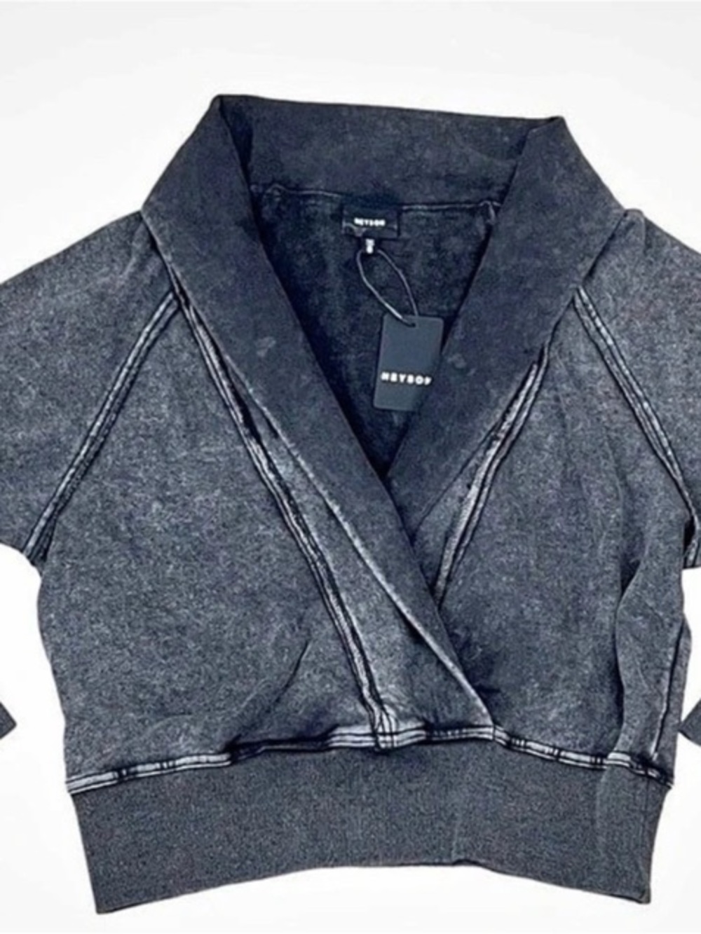 HEYSON Cotton Wrap Front sweatshirt Size 1X